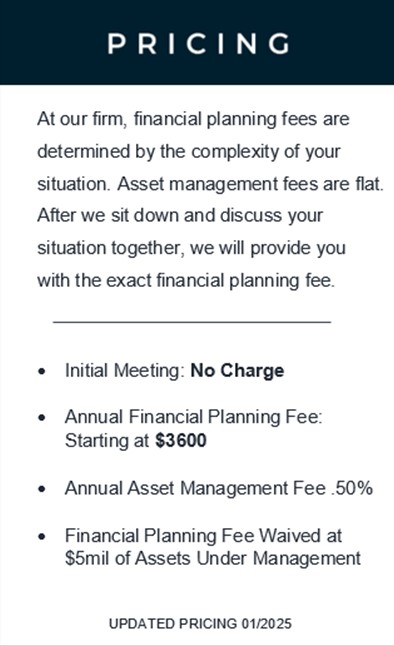 Pricing Summary Sheet