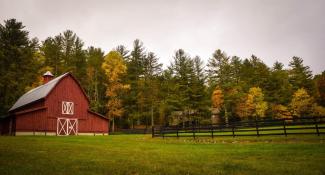 Barn in Fall Photo